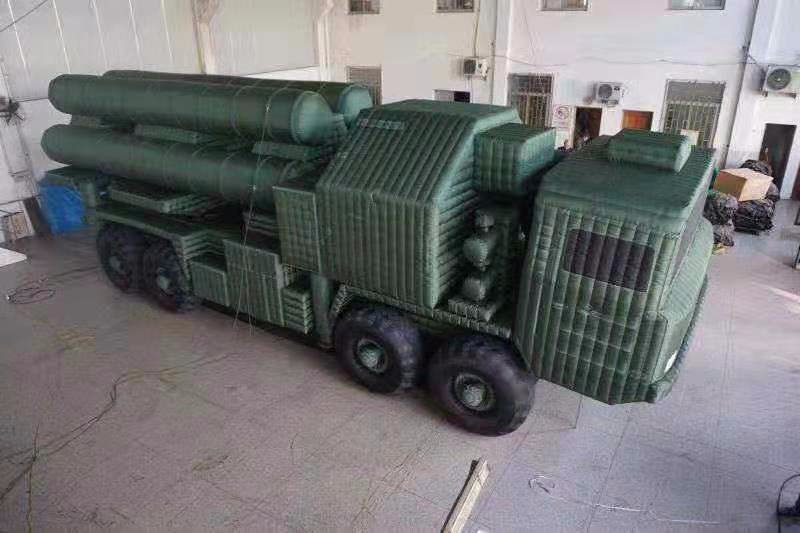 银川军事充气导弹车